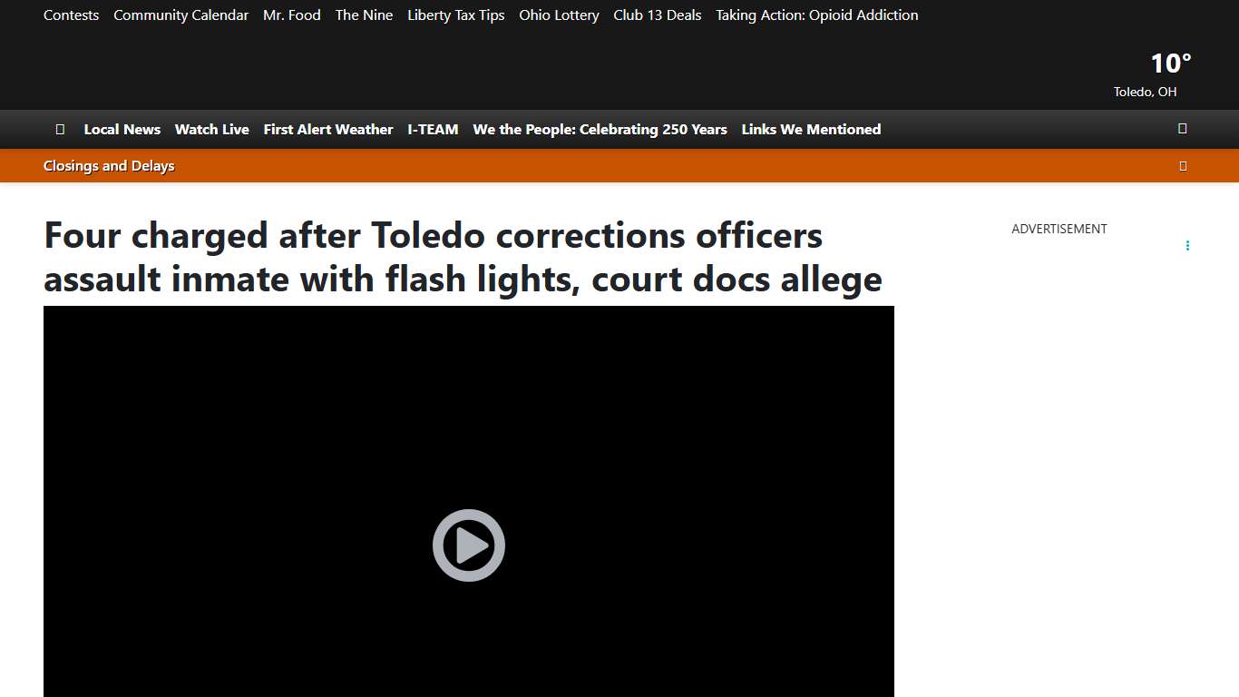 Four charged after Toledo corrections officers assault inmate with flash lights, court docs allege
